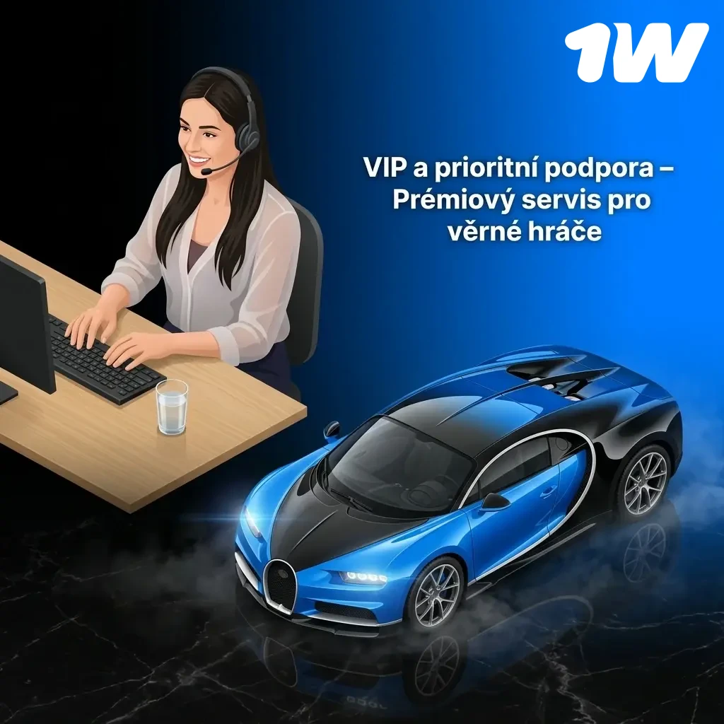 VIP a prioritní podpora na 1w – prémiový servis s dedikovaným account managerem pro věrné hráče