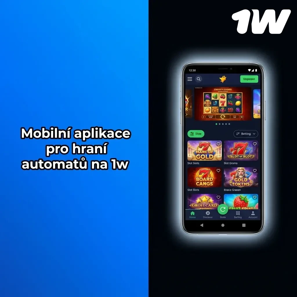 Mobilní aplikace 1w pro hraní automatů – instalace na Android, iOS a PWA, snadná navigace